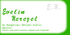 evelin merczel business card